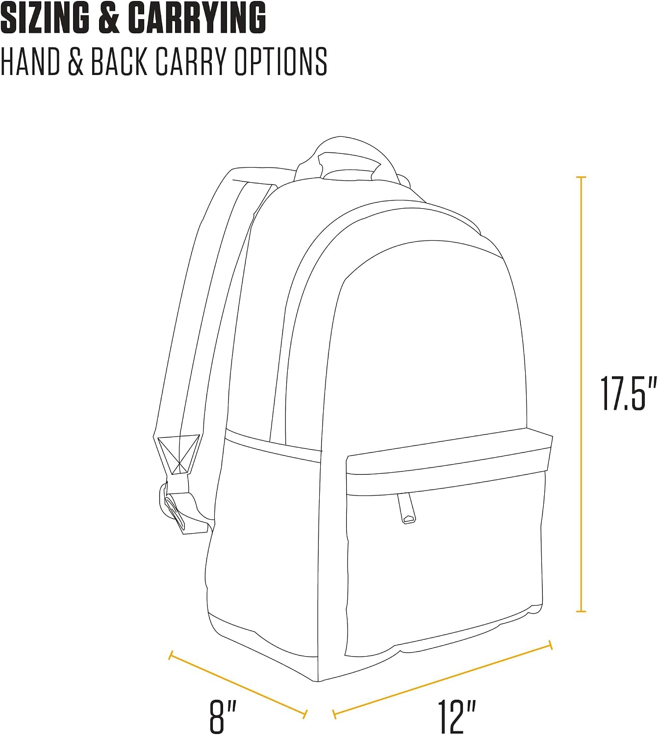 Carhartt Classic 21L Backpack Black | Classic Laptop, Water-Resistant Pack with 15 Laptop Sleeve and Organizational Compartments - Image 5