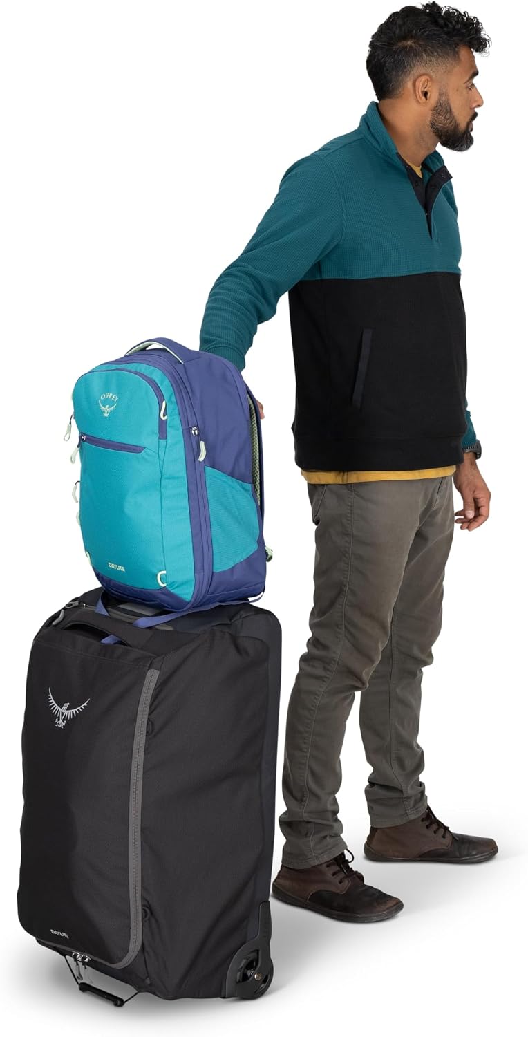 Osprey Daylite Expandable 26+6 Travel Pack, Black OS | travel backpack, carry on bag, laptop sleeve, personal item, Black color, OS size - Image 11