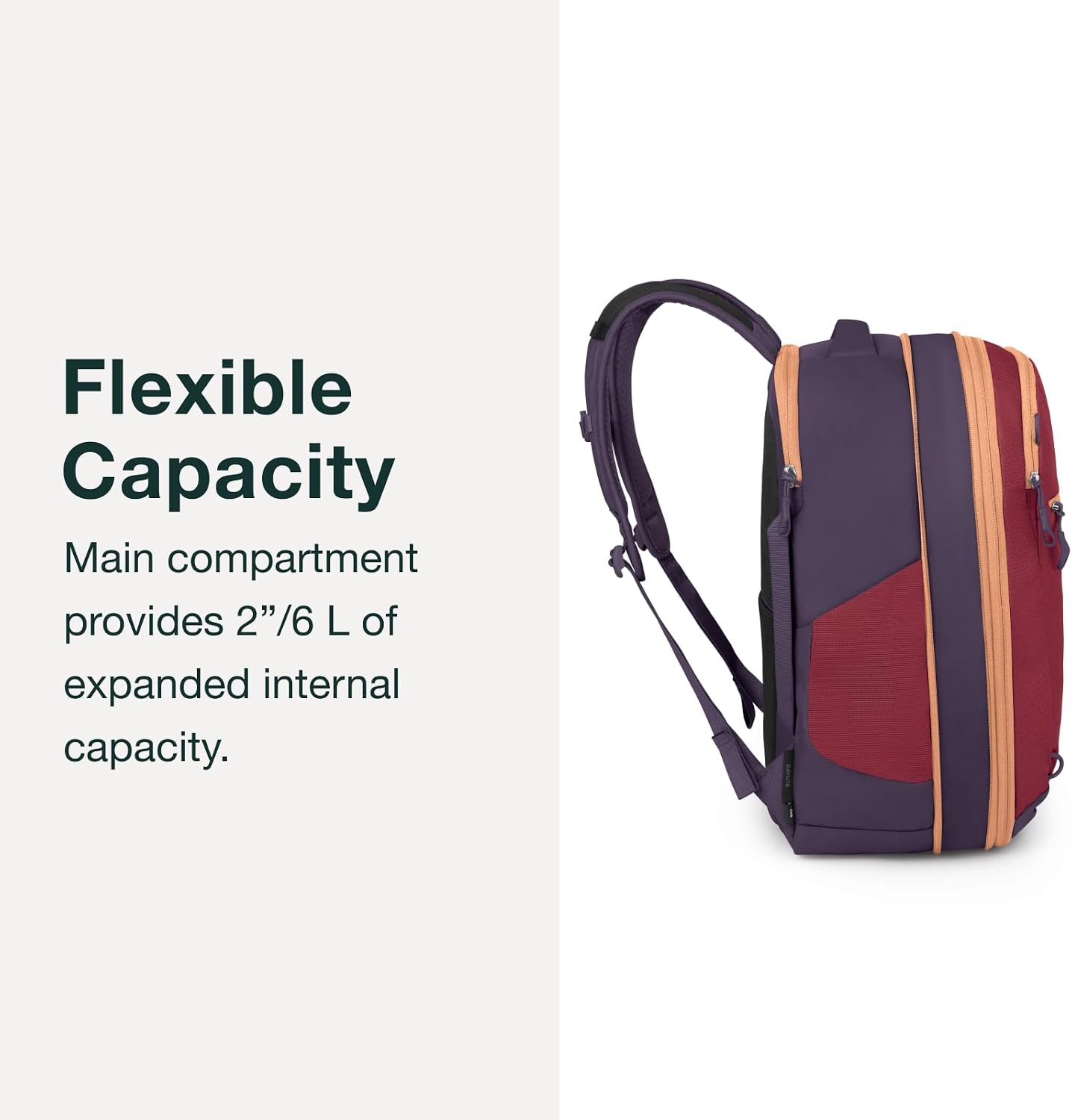 Osprey Daylite Expandable 26+6 Travel Pack, Black OS | travel backpack, carry on bag, laptop sleeve, personal item, Black color, OS size - Image 3