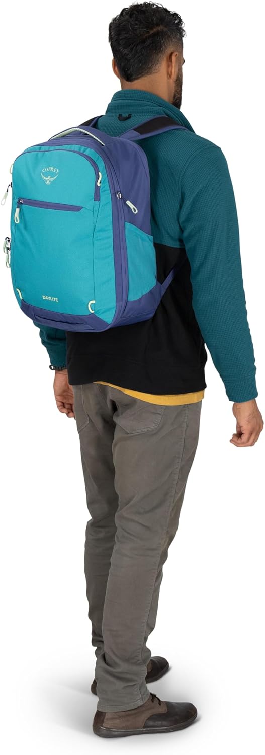Osprey Daylite Expandable 26+6 Travel Pack, Black OS | travel backpack, carry on bag, laptop sleeve, personal item, Black color, OS size - Image 10