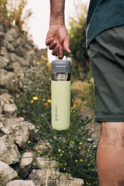 STANLEY Quick Flip GO Bottle, 24 oz, Blue Sky | Push Button Lid | Packable for Travel and Sports | Leakproof Water Bottle | Insulated Stainless Steel | BPA-Free - Image 6